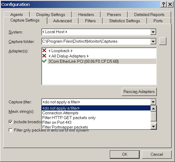 It is to run Network Monitor at the mirror PORT